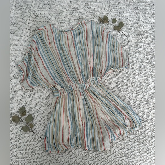 Urban Outfitters Short Sleeved Striped Romper - Picture 6 of 8